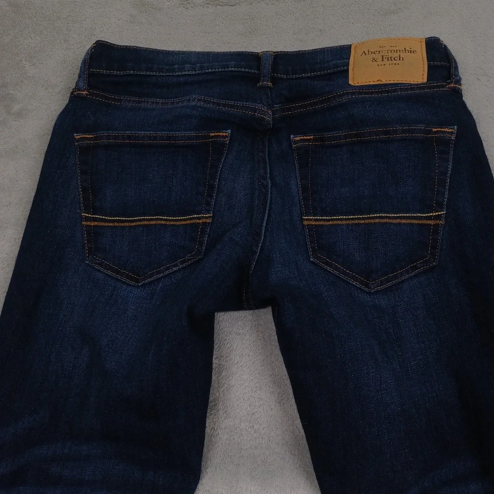 Abercrombie Fitch Jeans Mens 28x30 Blue Denim Tapered‎ Preppy CAsual